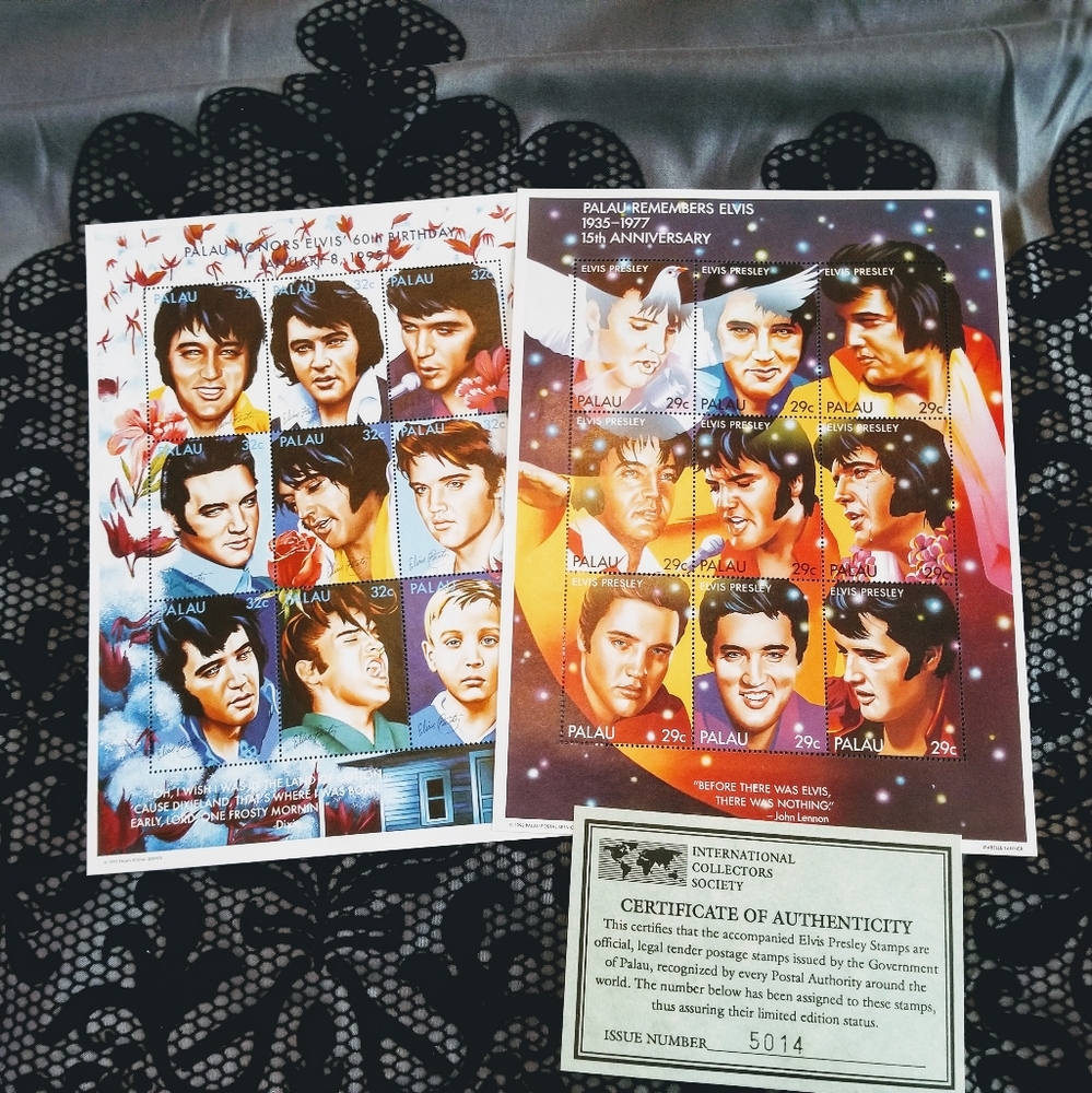 Elvis Presley Stamp Sheets